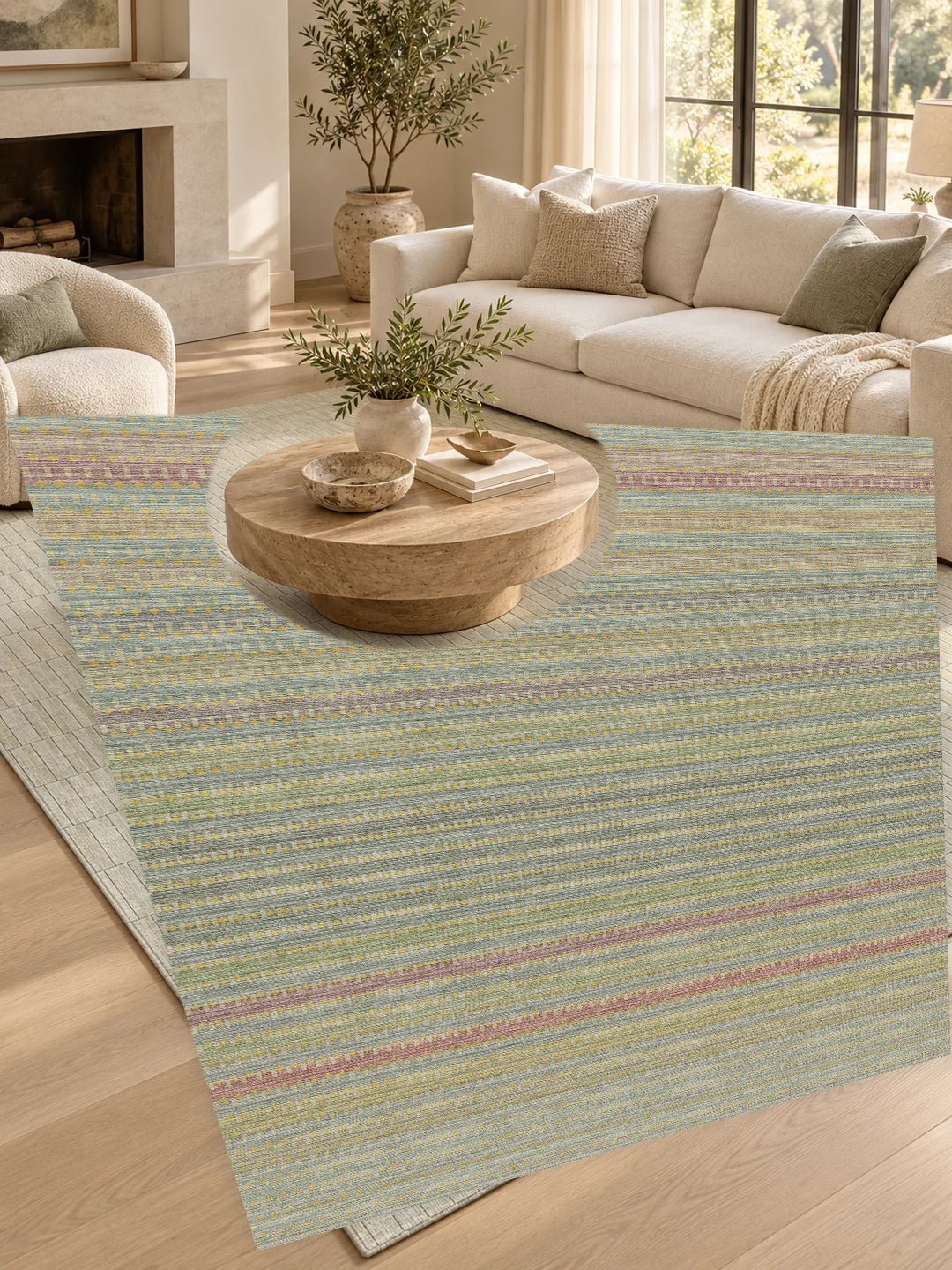 CALVESSA rug in a modern living room