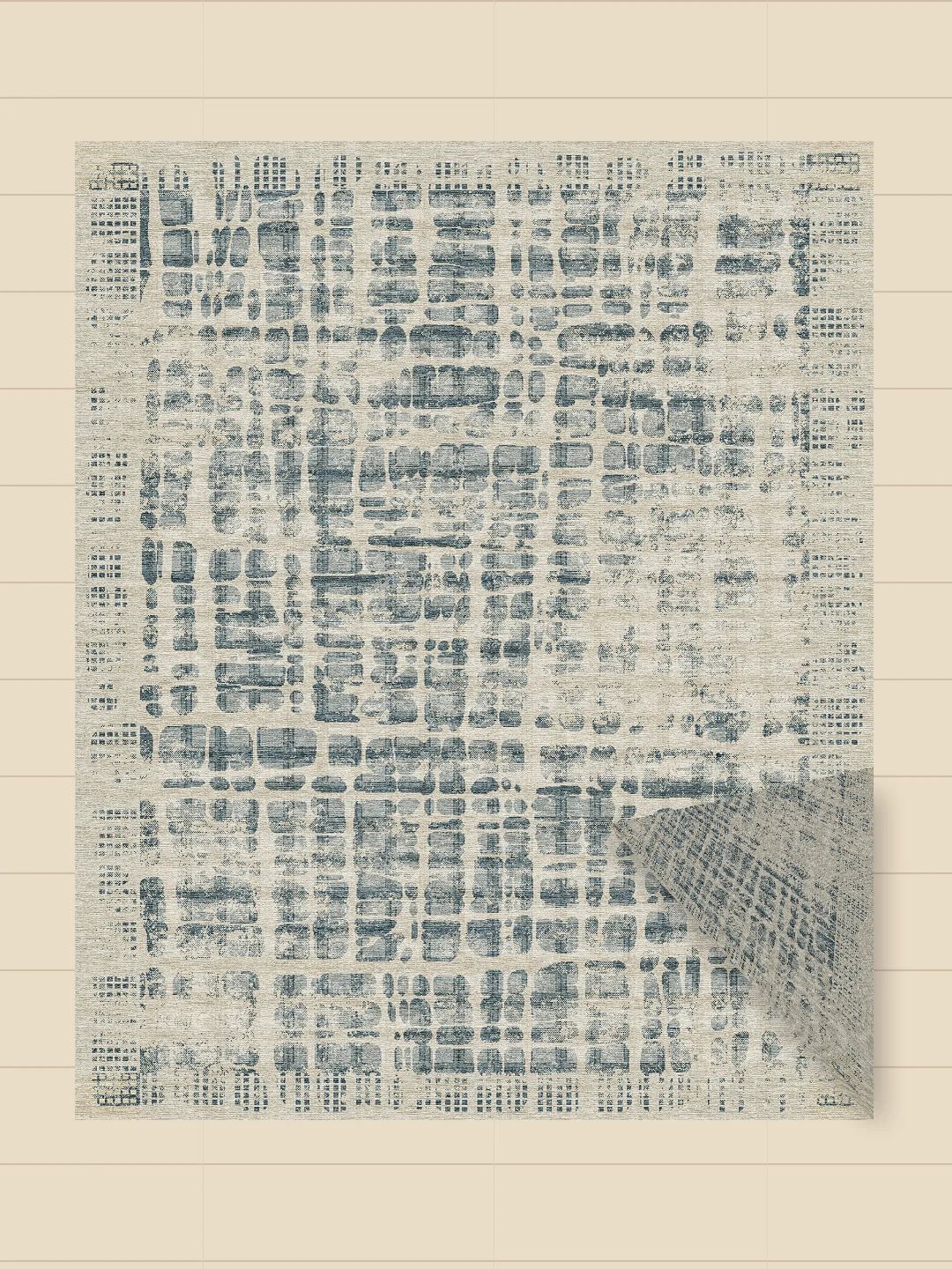 ELVORIAN rug backside with the same design